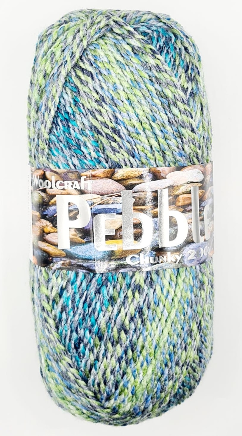 Pebble Chunky Yarn 5 x 200g Balls Azure 8140
